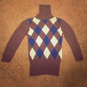 Argyle Turtle Neck