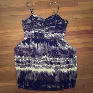 Grey watercolor party dress.