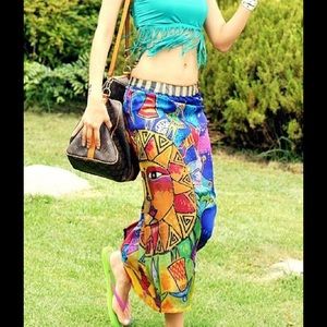 Beach cover, max skirt. Sarong