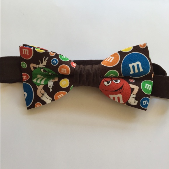M&Ms bow tie w/ adjustable neck strap