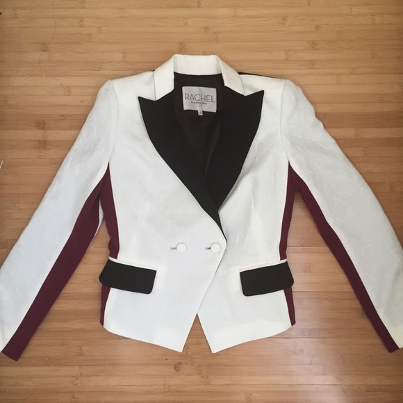 RACHEL Rachel Roy textured color block blazer