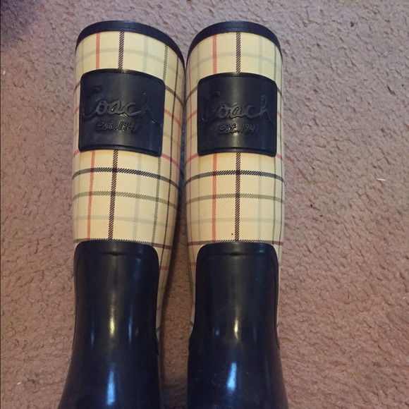 Coach rain boots