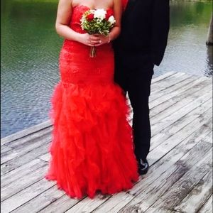 Jovani Prom Gown -  Red, size 14