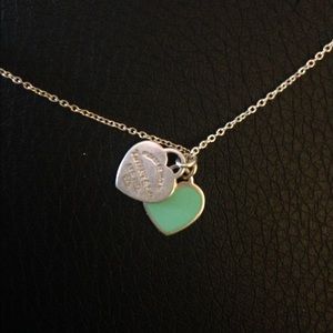 Mini tag heart pendant Tiffanys necklace