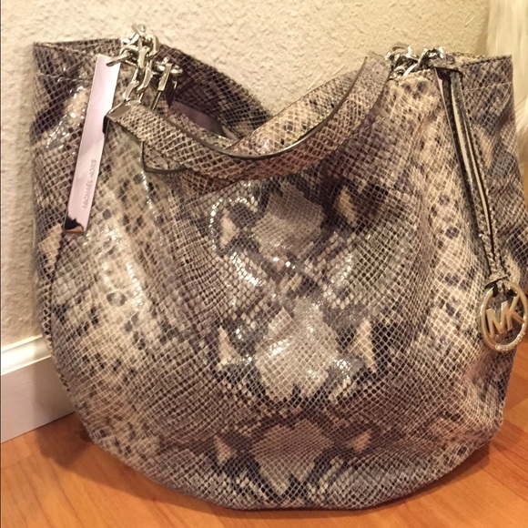 Michael Kors Faux Snakeskin Leather Bag