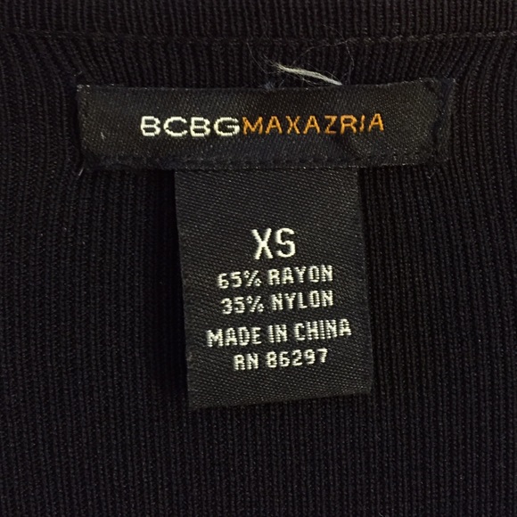 SOLD 🏆 BCBGMaxAzria Black Dress With Rhinestones - Picture 3 of 3