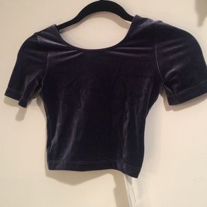 American apparel twilight velvet crispy top