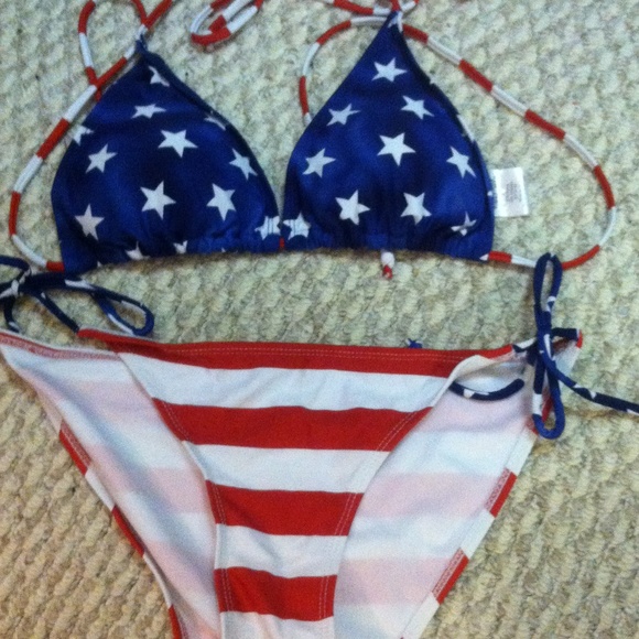 American flag bikini
