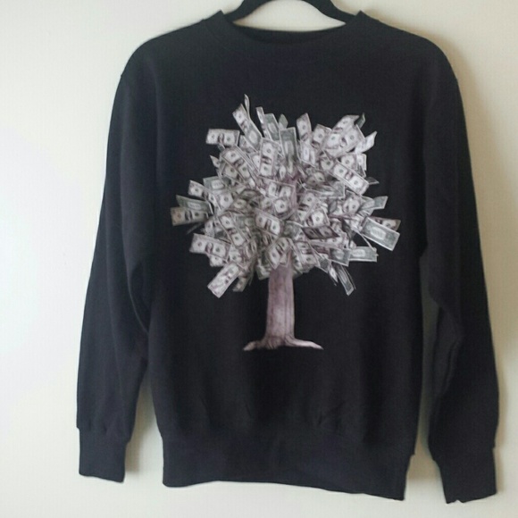 Money trees crew neck sweater