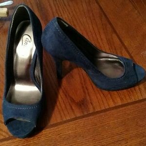 Blue suede shoes