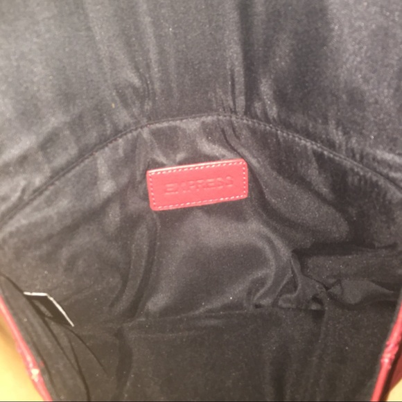 Express red clutch. Never used. - Picture 2 of 2