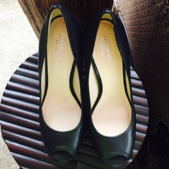 Coach Open Toe Pumps - Picture 2 of 3