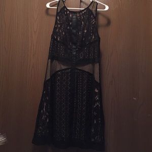 Black lace dress