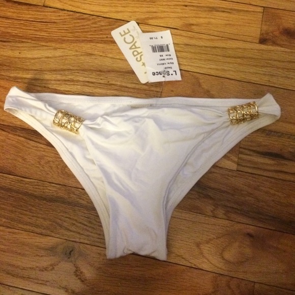 L*Space Bikini Bottoms in White