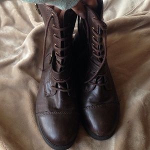 Brown Combat Boots