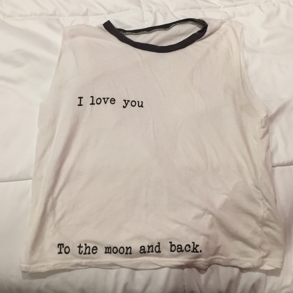 Brandy Melville Tops - Brandy 'I love you to the moon and back'