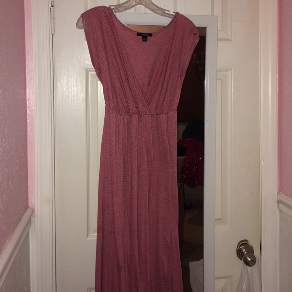 Pink/Gray Maxi Dress