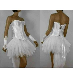 White tutu and corset