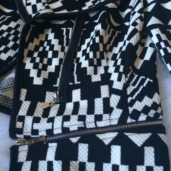 ✨HPx2✨ NWOT Black & Ivory Cardigan Blazer - Picture 2 of 3