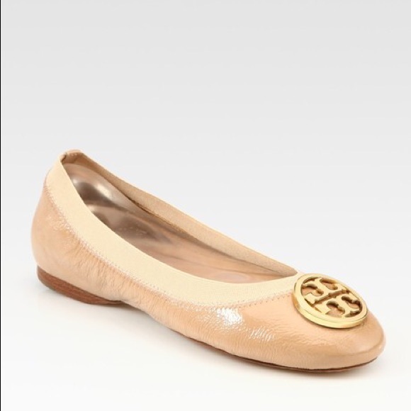 Tory Burch Beige Caroline Flats
