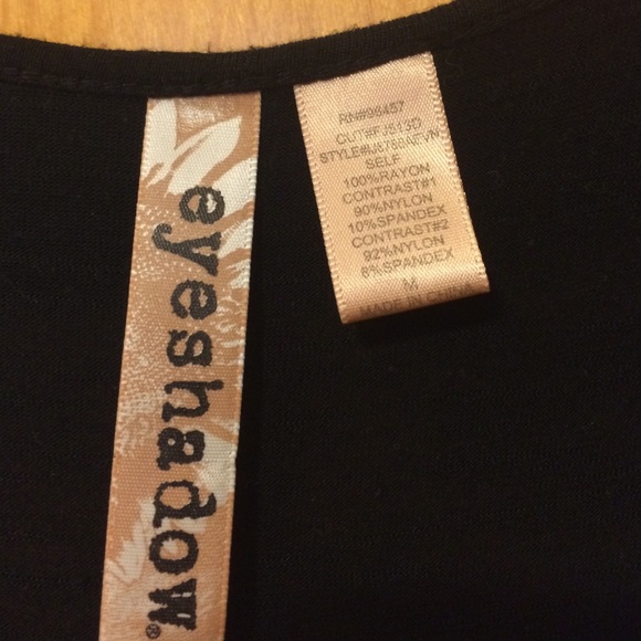 Black ruffled tank top with lace ruffles! - Picture 2 of 3