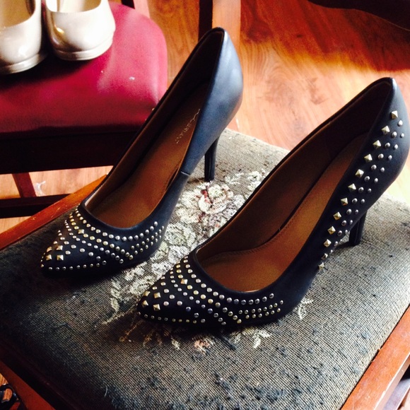 Lane Bryant point toe, studded heels