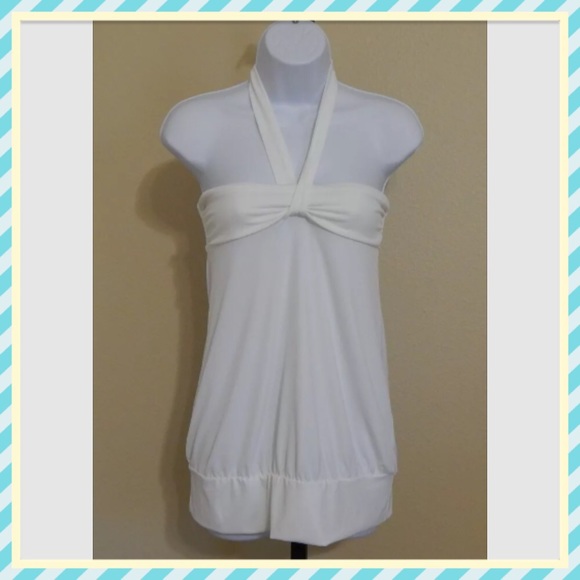 Express Tops - Express White Halter Top Size M