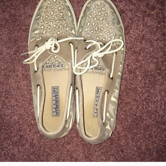 Cheetah print sperrys