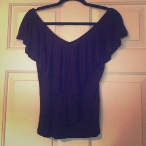 Black flowy Classic top.
