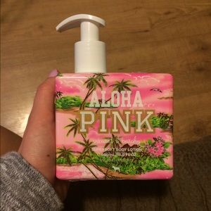PINK aloha lotion!