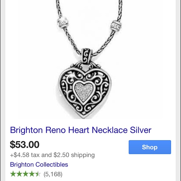 Brighton Reno Heart reversible Necklace