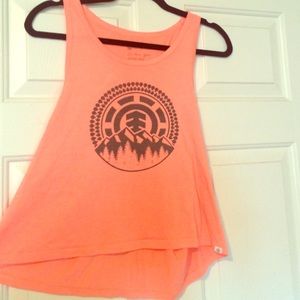 Bright peach element tank top.