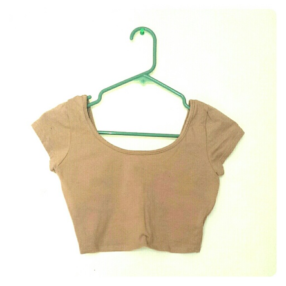 Nude cropped top