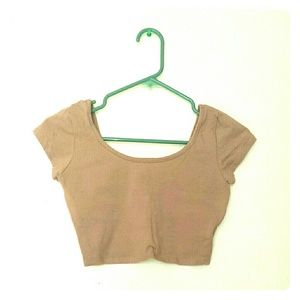 Nude cropped top