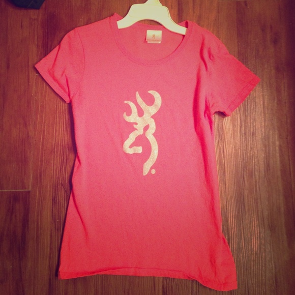 Pink Fitted Browning Shirt