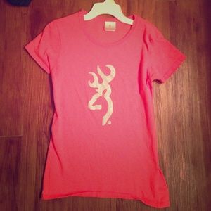 Pink Fitted Browning Shirt