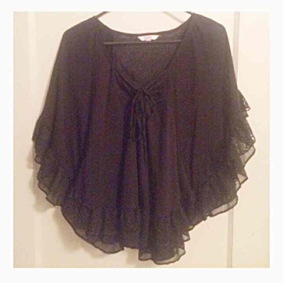 Candies black poncho