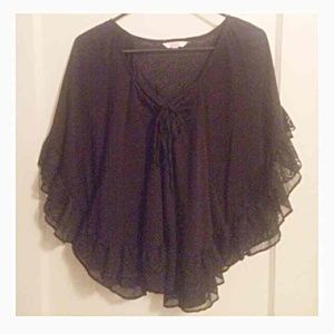 Candies black poncho