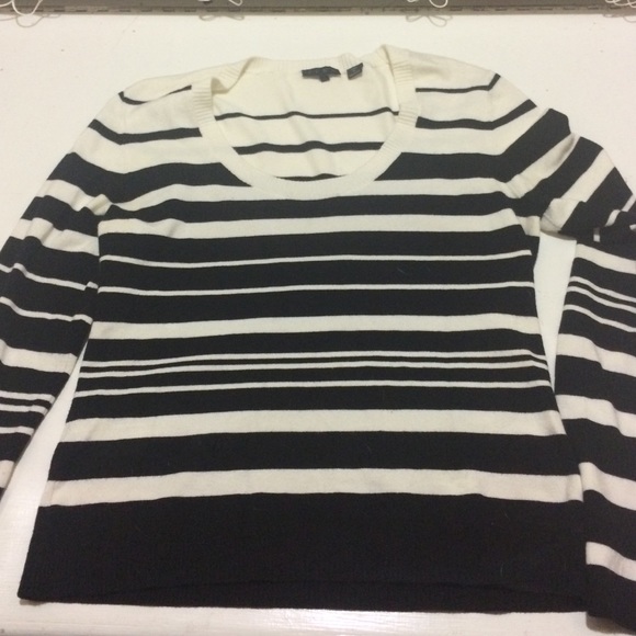 Black and white striped sweater