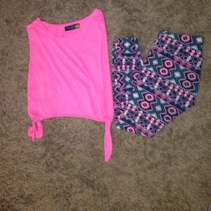 Tribal print leggings