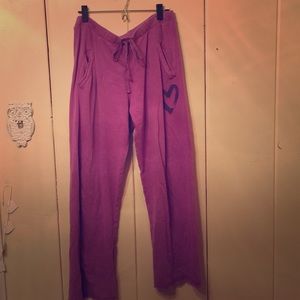 Pink Victoria Secret Boyfriend Sweats