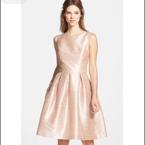 Alfred Sung Dupioni Fit & Flare Dress