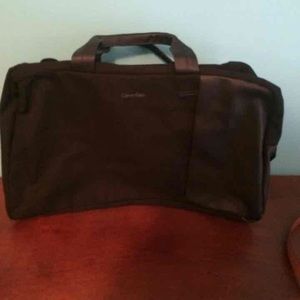 Black Calvin Klein duffle bag