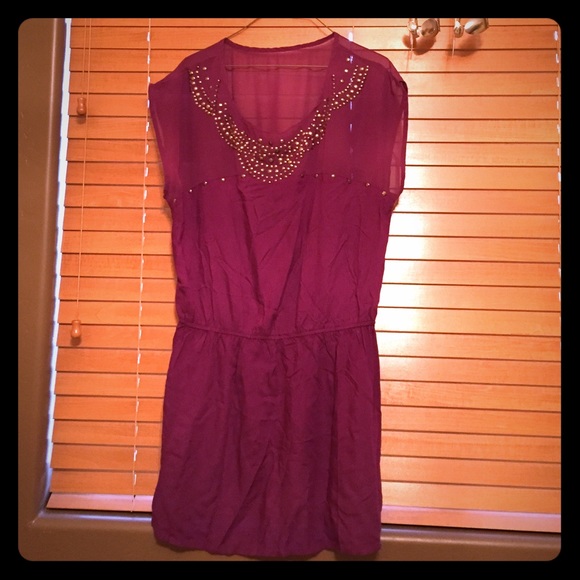 Purple studded tunic
