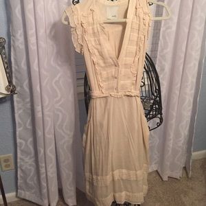 Anthropologie (Odille brand) cream dress size 4