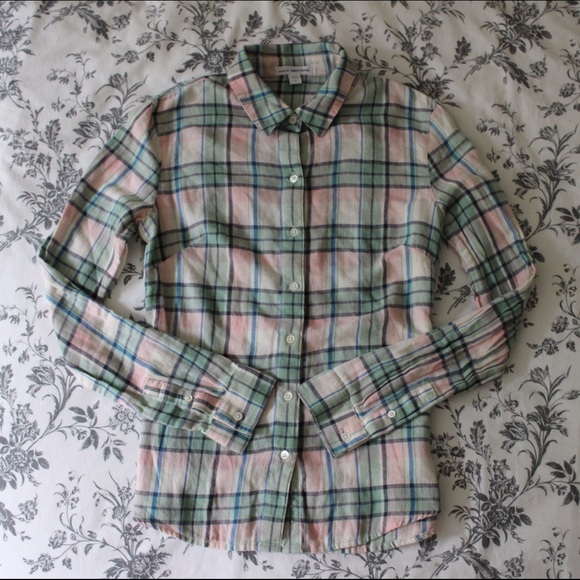 MINT & PINK JAMES PERSE PLAID (J CREW)