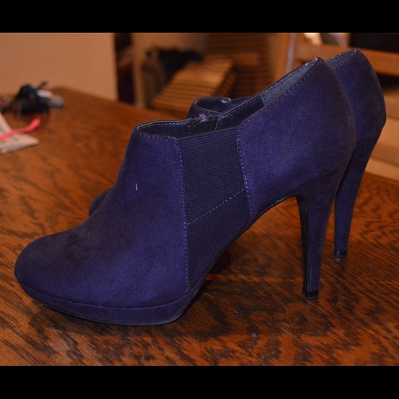 Eggplant purple booties