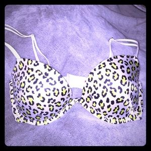 Victorias Secret wht/ylw leopard push-up