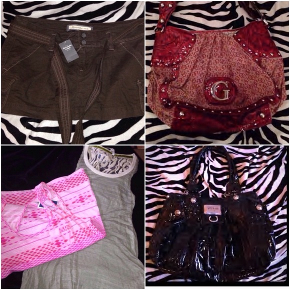 Lot of purses and tanks with skirt