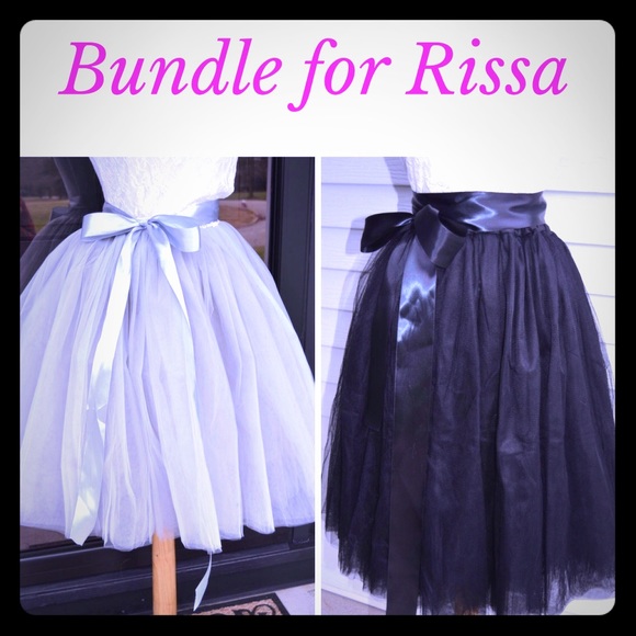 Bundle of 2 Tulle Skirts for Rissa